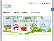 Tablet Screenshot of nirdoshcigarettes.com